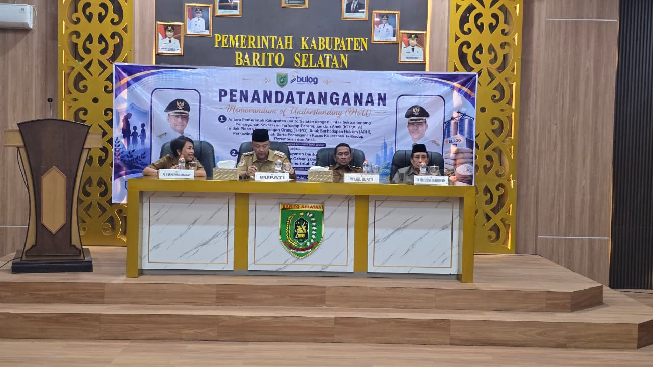 Kemenag Barsel Teken MoU Pencegahan Kekerasan Perempuan dan Anak