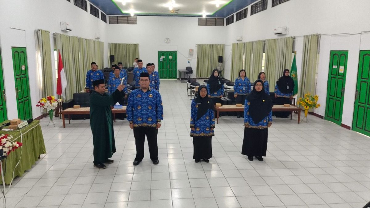 Pelantikan Serentak se-Kalteng, Tiga ASN Kemenag Barsel Sandang Jabatan Fungsional